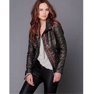 Leopard print short jacket